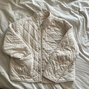 Cream Quilted Jacket